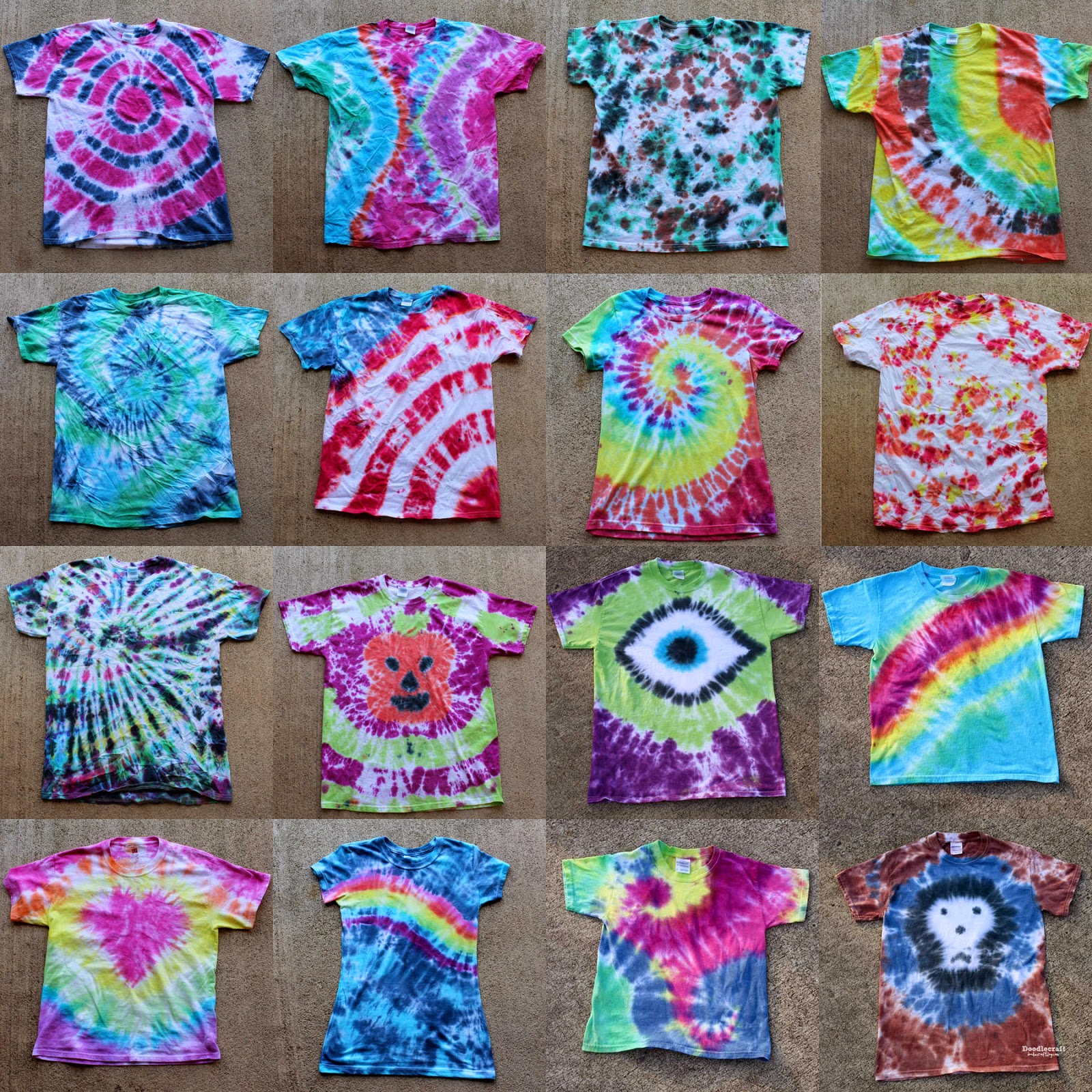 16 awesome tie dye shirts patterns easy diy – Matheson Memorial Library